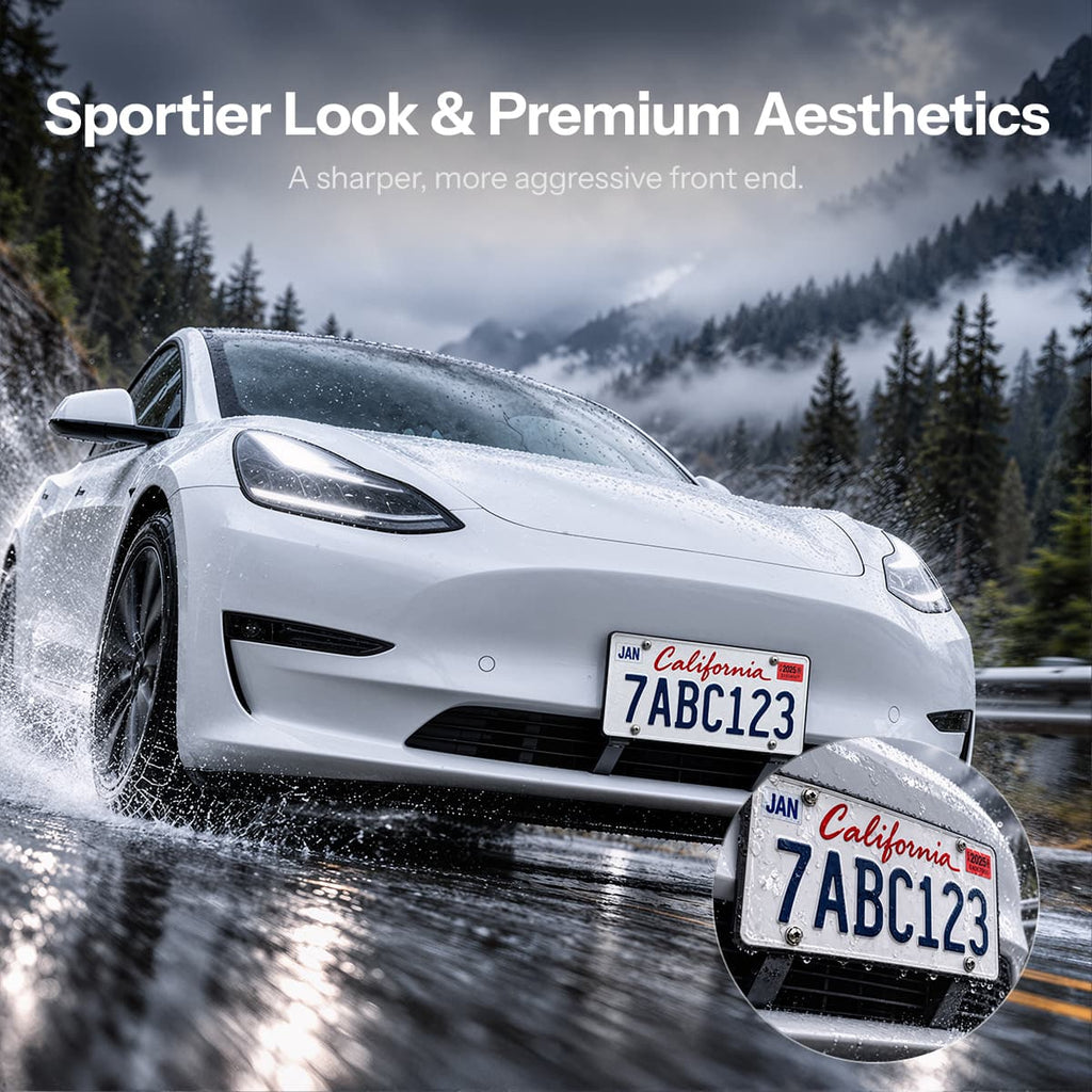 U.S. Standard Front License Plate Frame for Tesla Model 3/Y