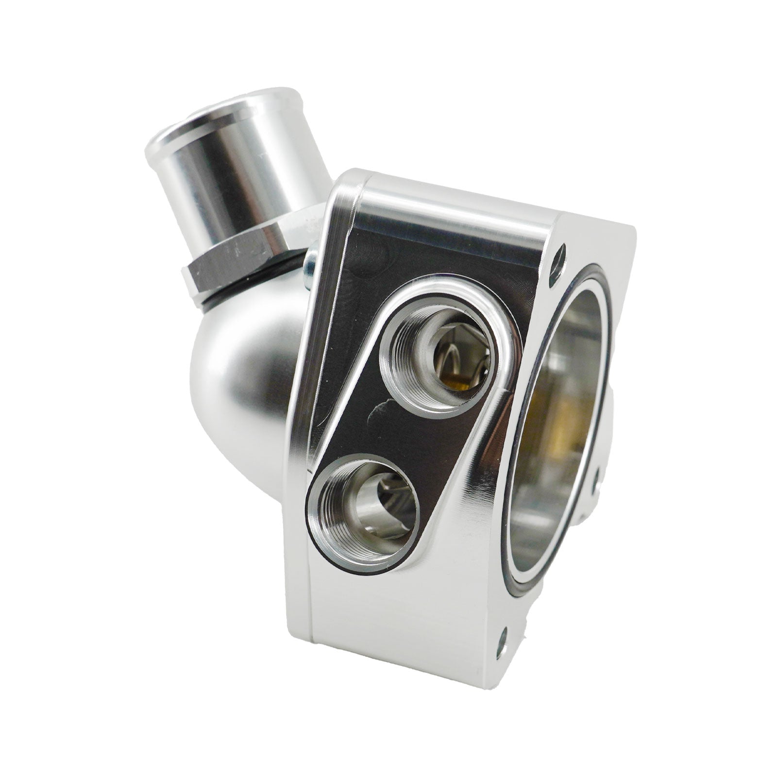 K20 K24 K Series Direct Water Pump Mount V2 Swivel Neck Thermostat Housing 16AN