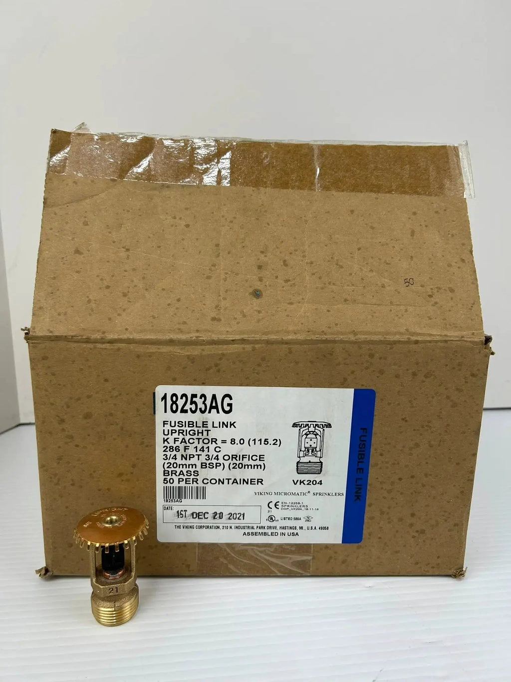 Viking VK204 Upright Fusible Link Sprinkler Head 165F
