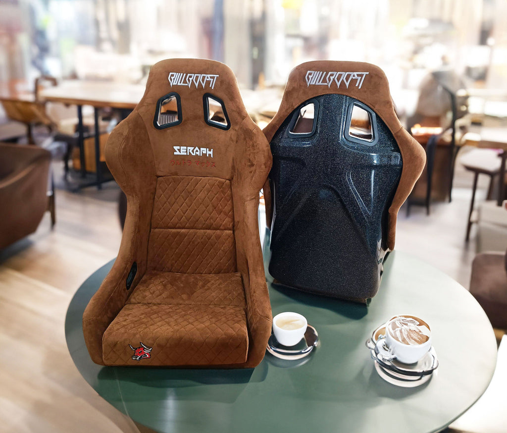 Bull Boost Adjustable Racing Lowered Ultra Max Bucket Seat w/ Seat Rails