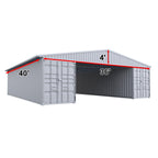 W36'xL40'xH4' Steel Shipping Container Roof Kit