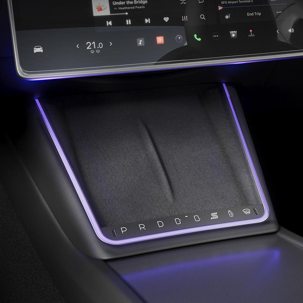 TESERY Wireless Charging Smart Button with Ambient Light for Model 3 Highland / Y Juniper