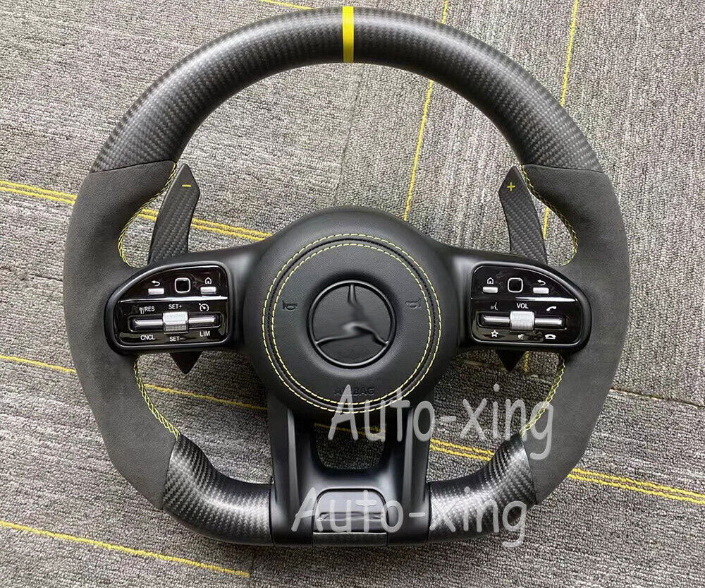Mercedes-Benz 2020+ AMG Performance Style Customizable Steering Wheel (Fits 2010+ All Models)