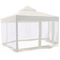 Yescom 10' x 10' Ivory Canopy Replacement Top with Net