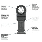 BOSCH OSL114F-10 1-1/4 In. Starlock® Oscillating Multi Tool Bi-Metal Plunge Cut Blade 10 pk.