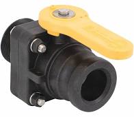 Banjo 2" MNPT Polypropylene Inline Ball Valve Adapter